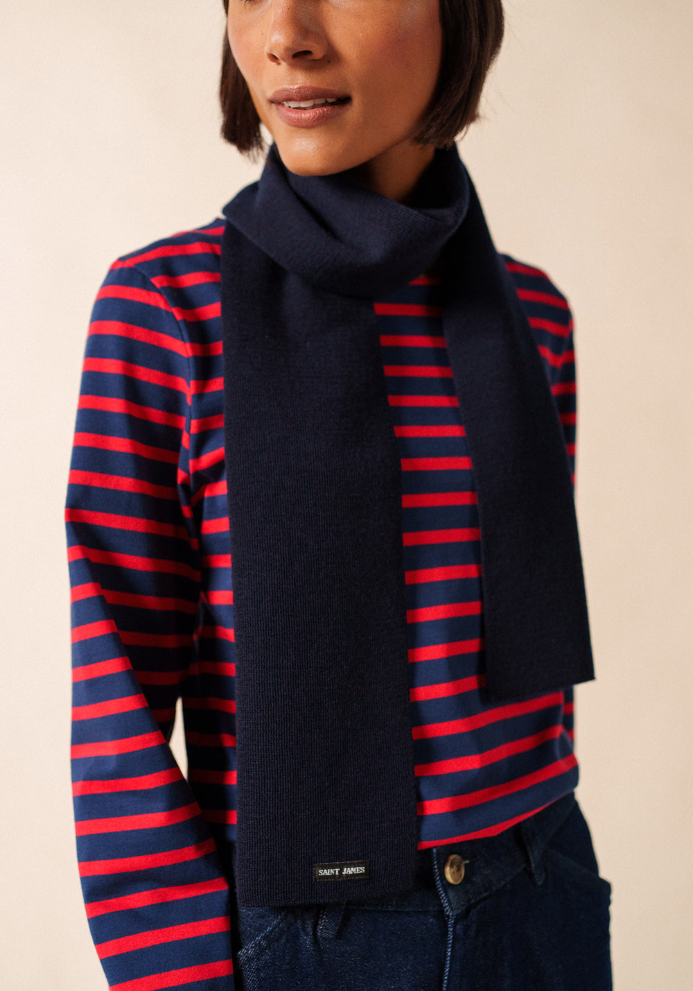 Plain scarf (MARINE)
