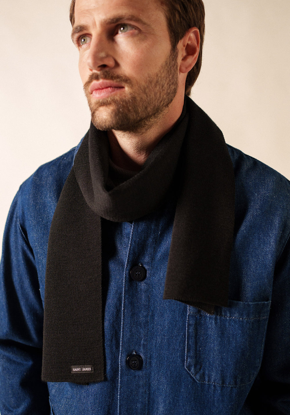 Plain scarf (NOIR)