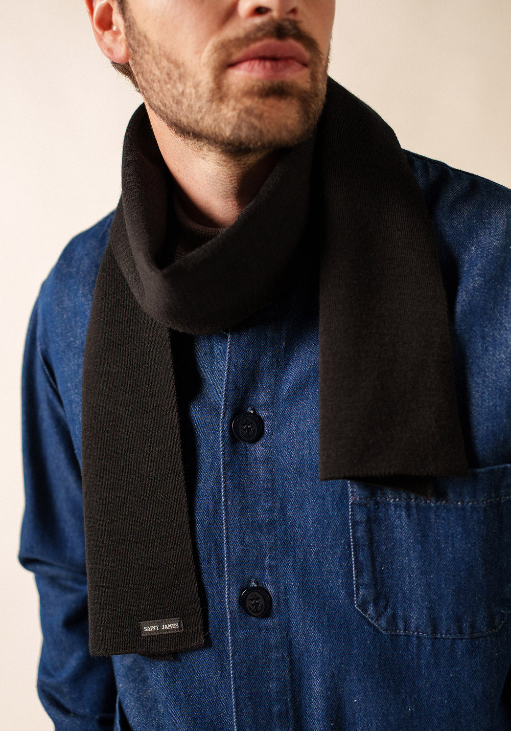 Plain scarf (NOIR)