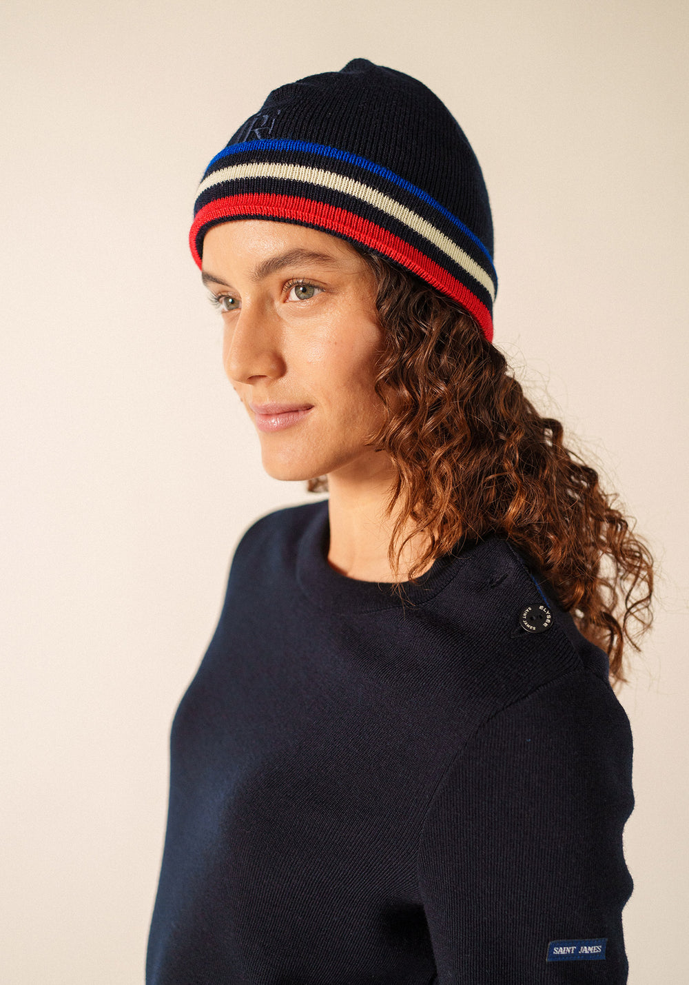 Tricolour beanie x l'Elysée (MARINE)