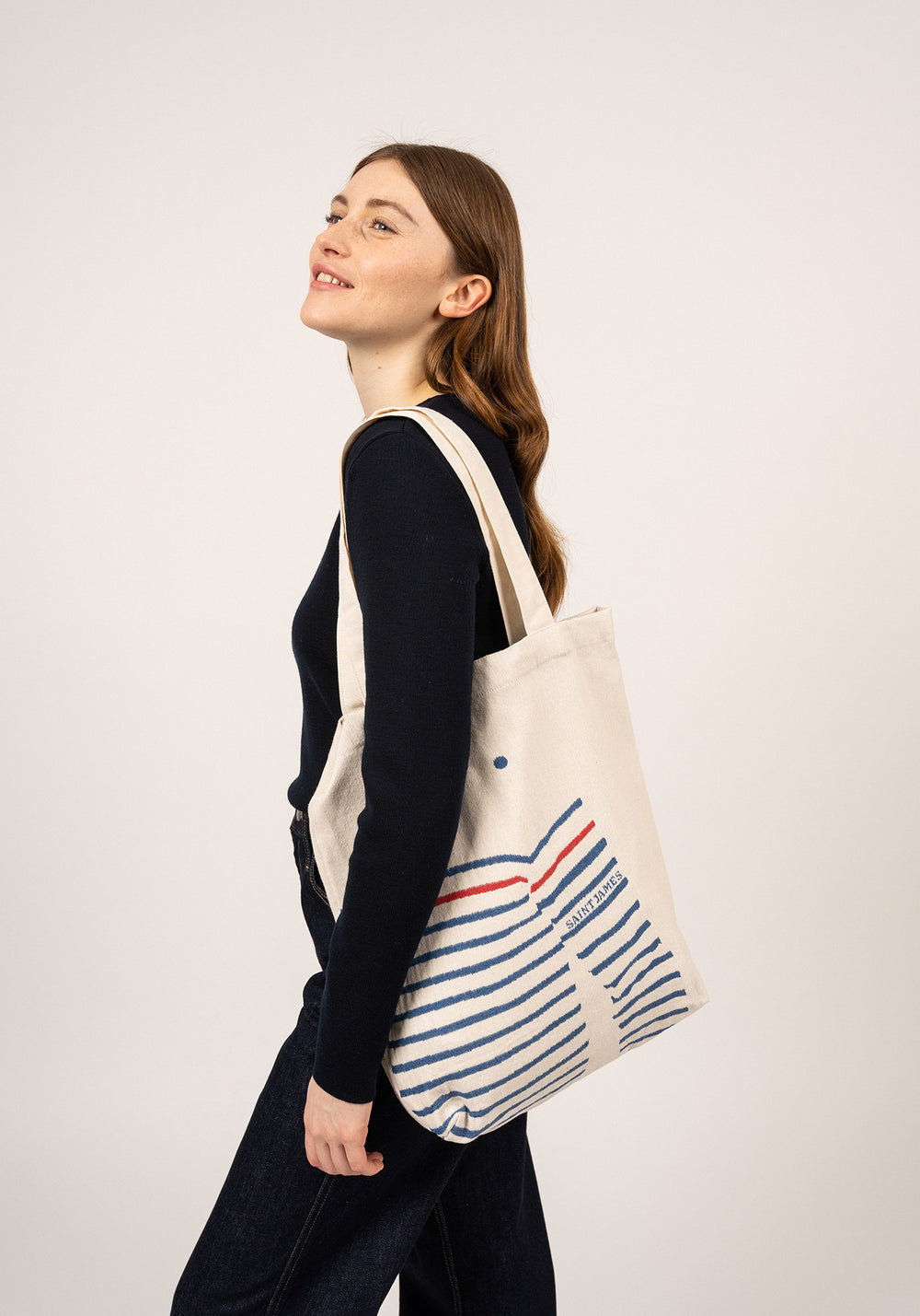 Pull tote bag (ECRU/GITANE)