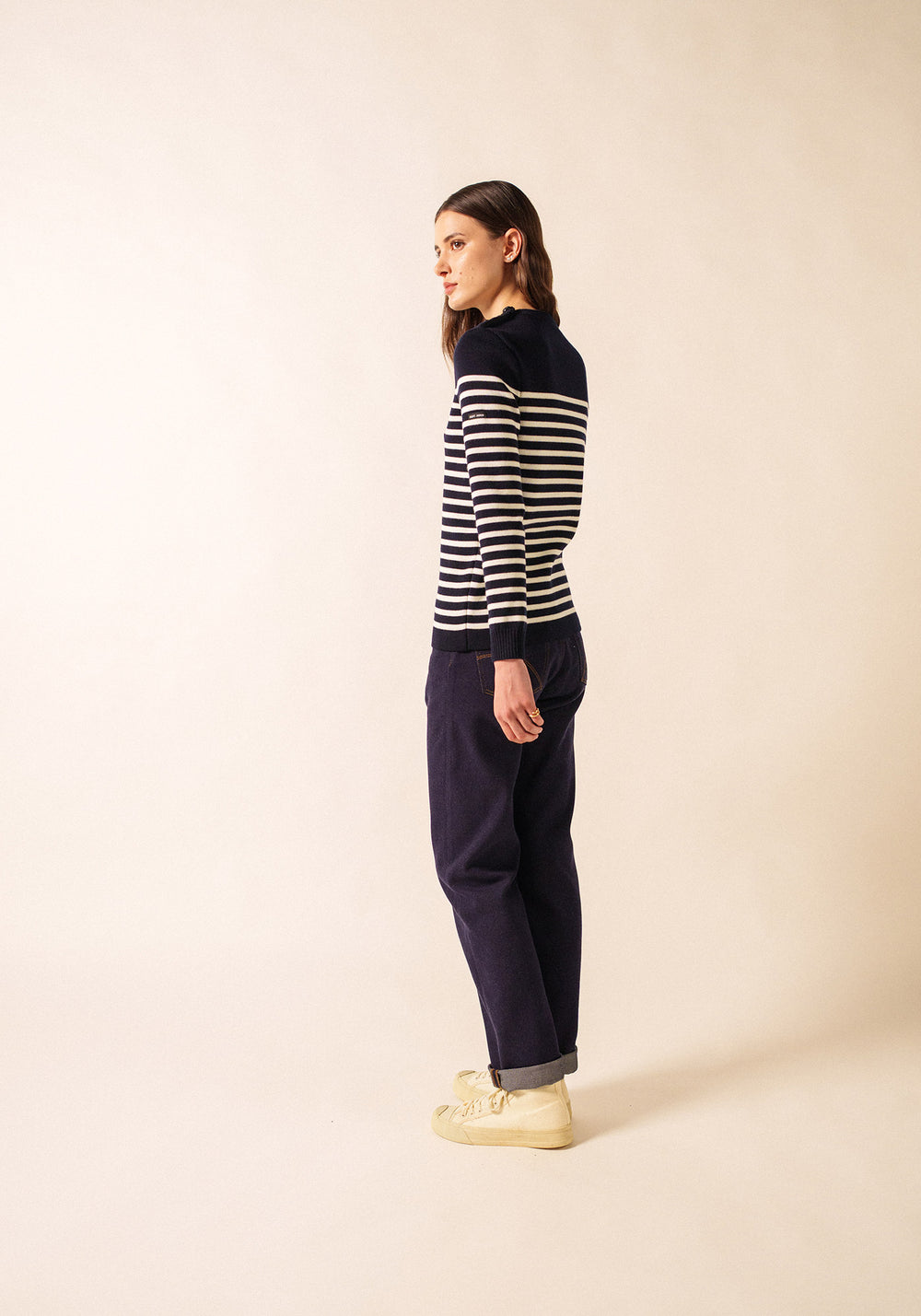Rochefort sailor jumper (NAVY/ECUME)