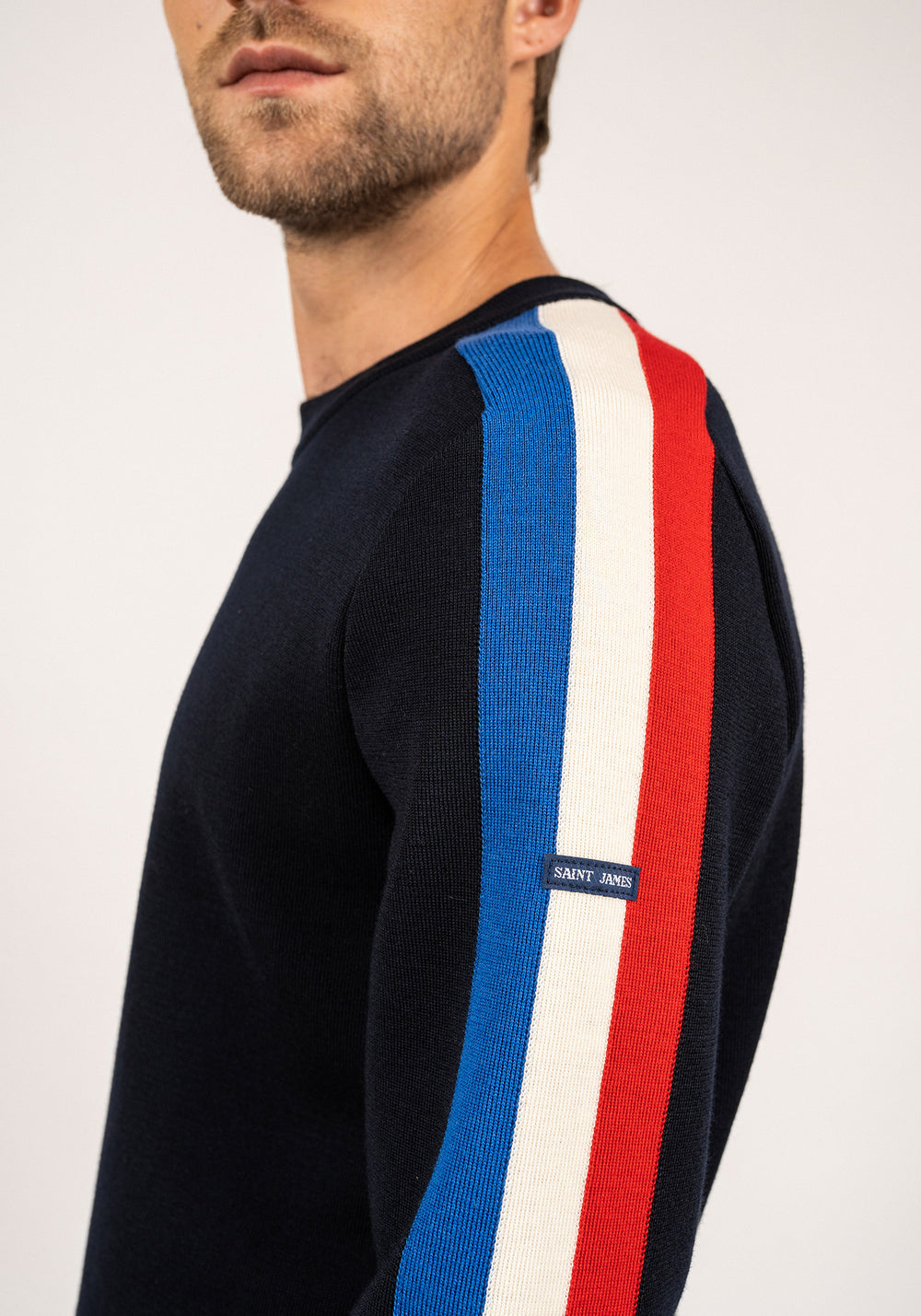 Raglan jumper x l'Elysée (NAVY/GITANE/ECUME/TULIPE)