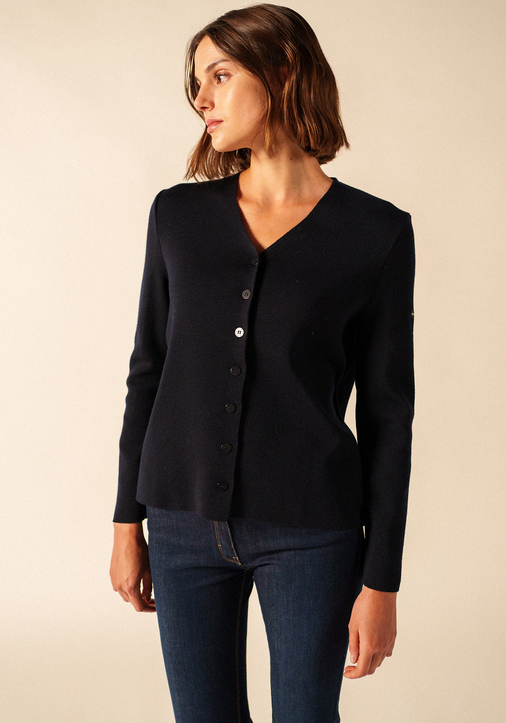 Brévands cardigan (NAVY)