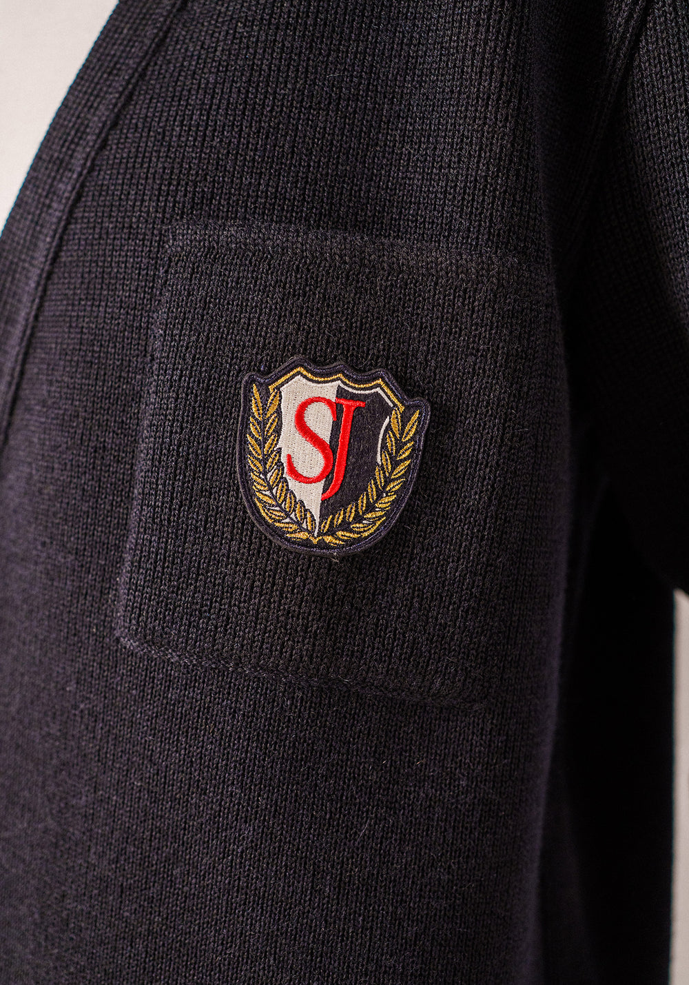 Yachting Réédit cardigan (NAVY)