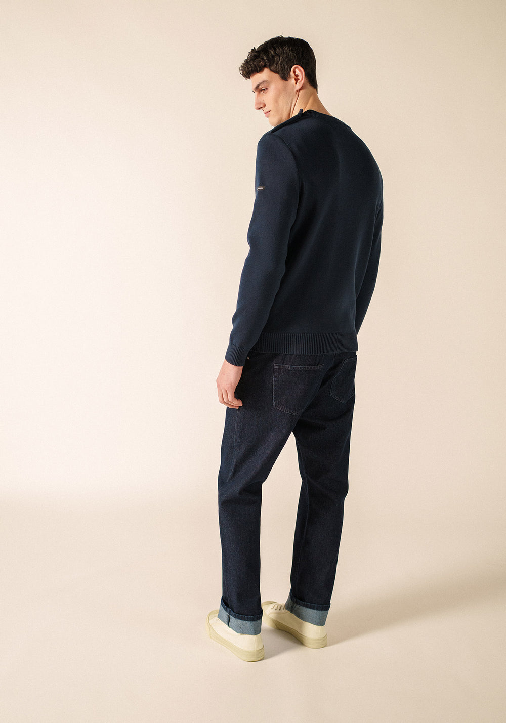 Cancale cotton sailor jumper (MARINE)