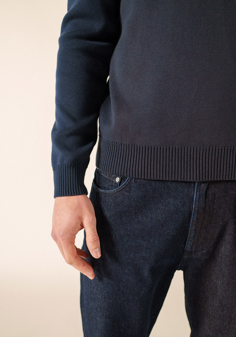 Cancale cotton sailor jumper (MARINE)