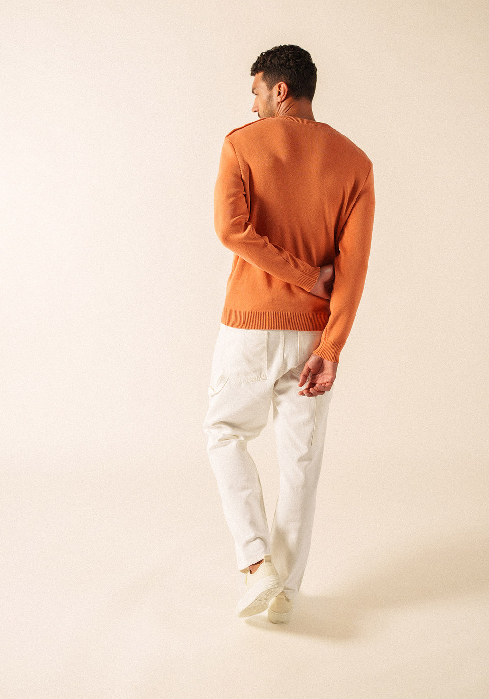 Cancale cotton sailor jumper (ARGILE)