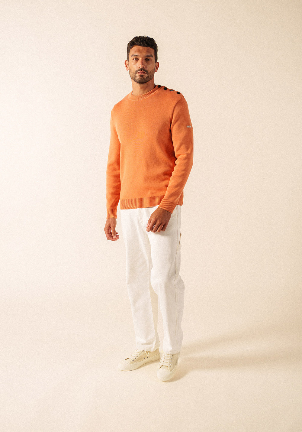 Cancale cotton sailor jumper (ARGILE)