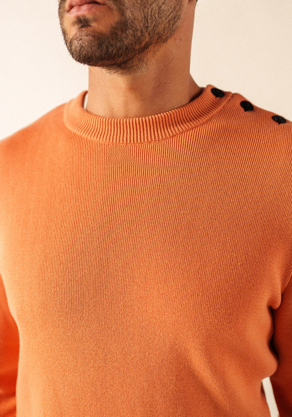 Cancale cotton sailor jumper (ARGILE)