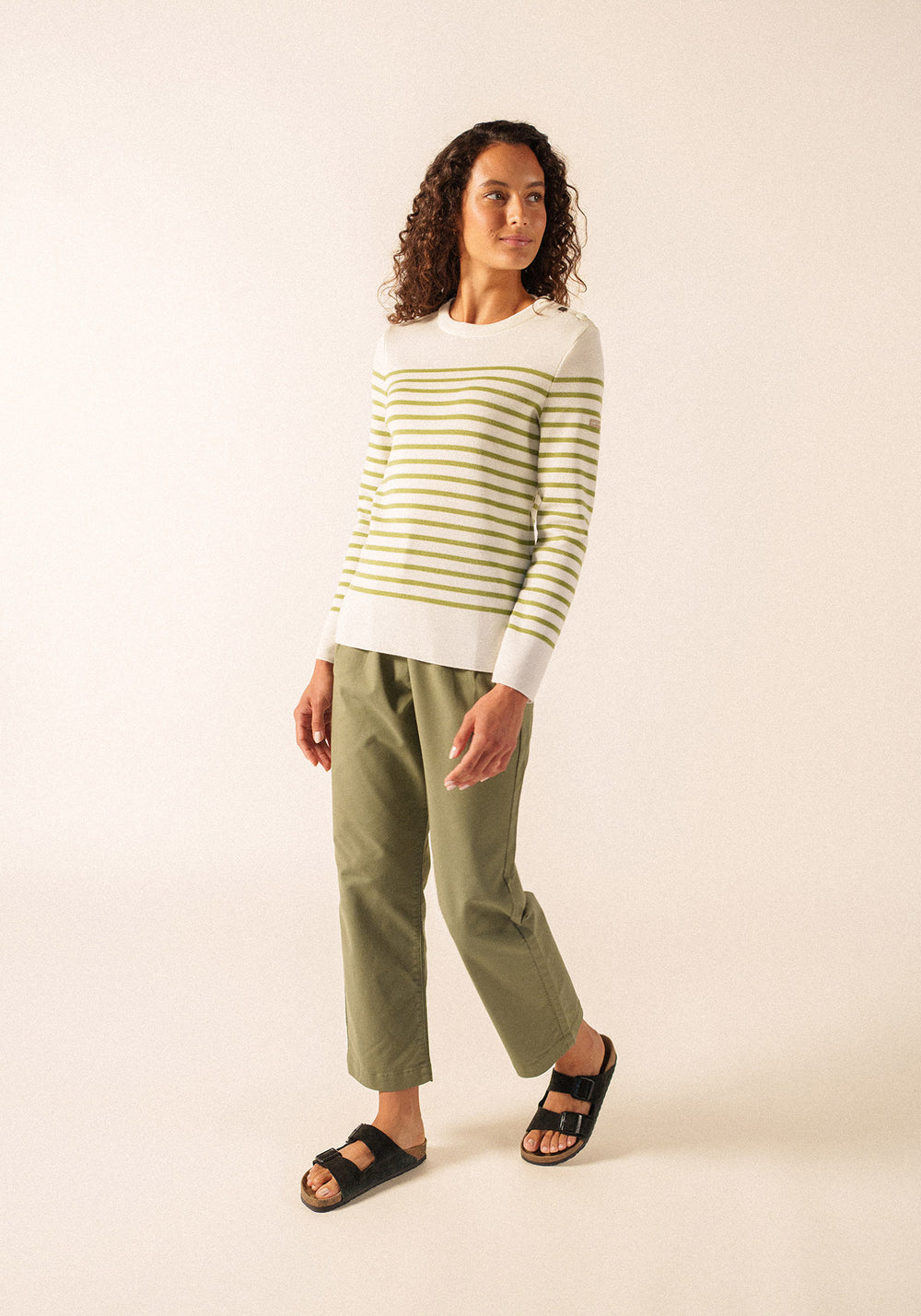 Brégançon sailor jumper (BLANC/OIL)