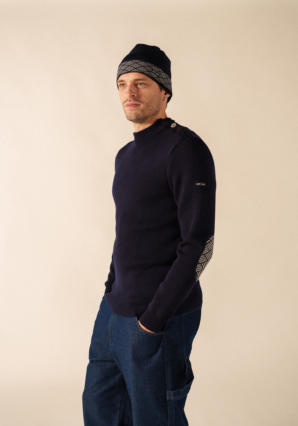 Matelot Equipage sailor jumper (MARINE/ECRU)