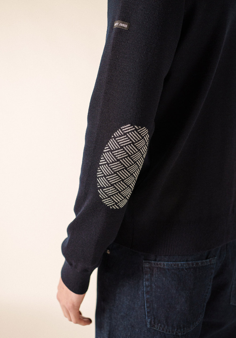 Equipage zipped cardigan (NAVY)