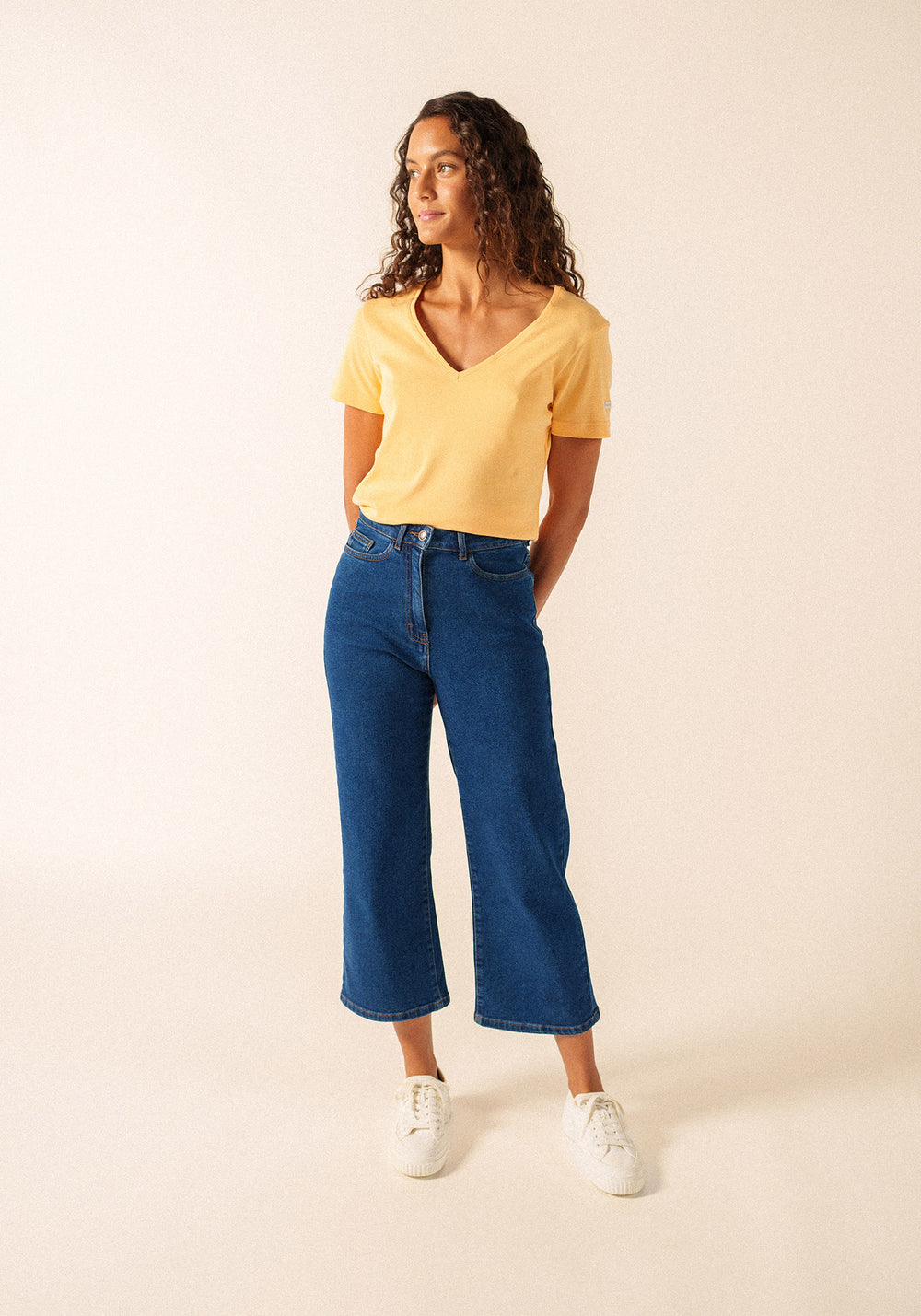 T-shirt Ajaccio V-neck – in cotton (VITAMINE)