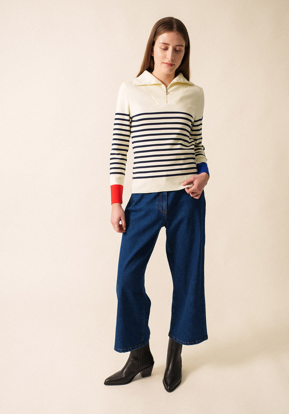 Passerelle tricolour jumper x l'Elysée (BLANC/MULTICO)