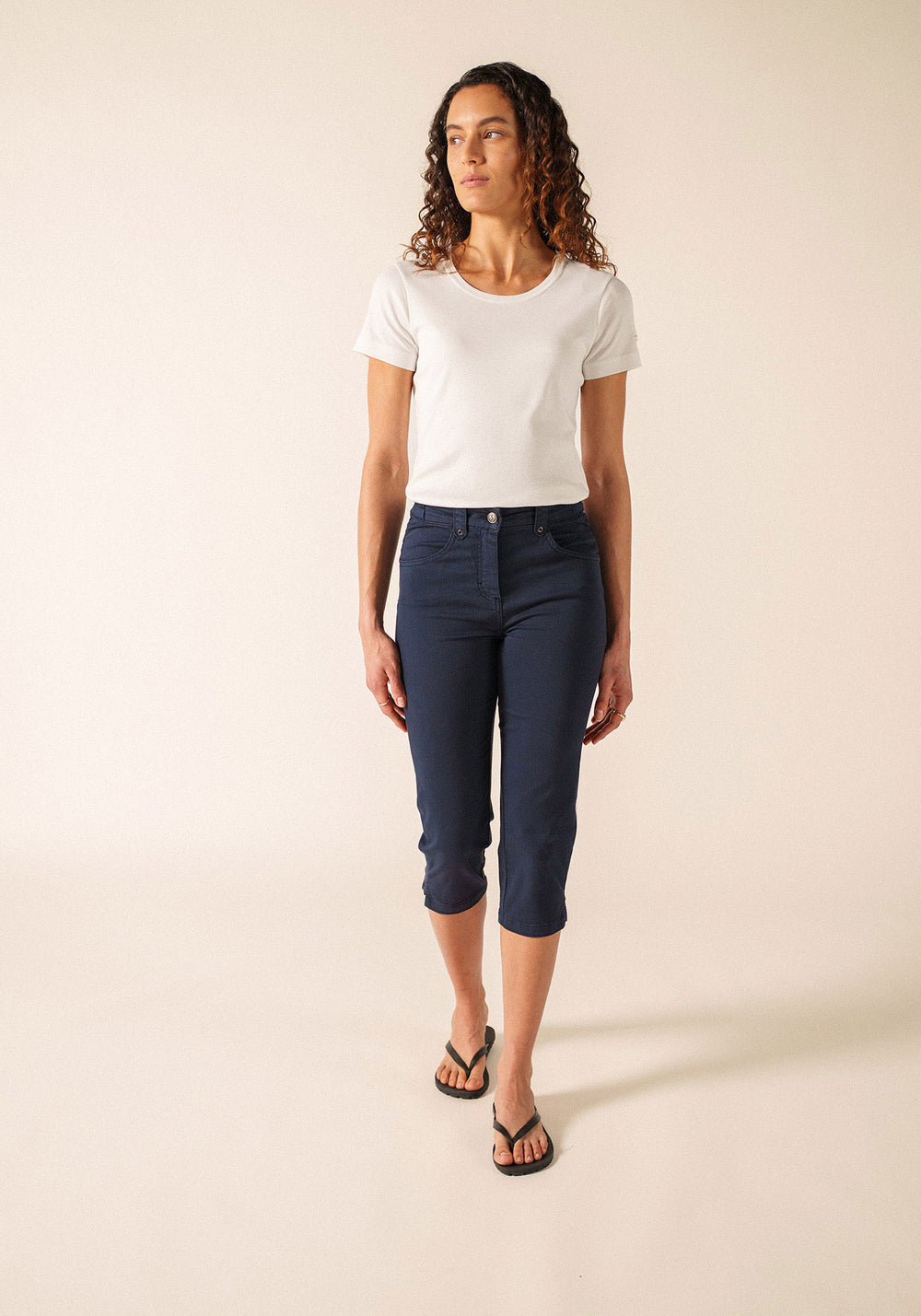 Elodie Capri pants (MARINE)