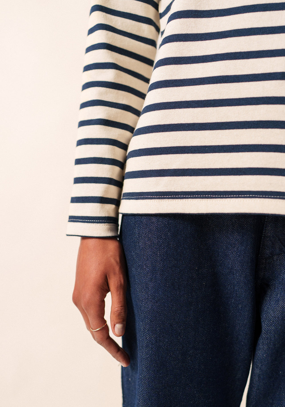 Méridame Breton shirt (ECRU/MARINE)