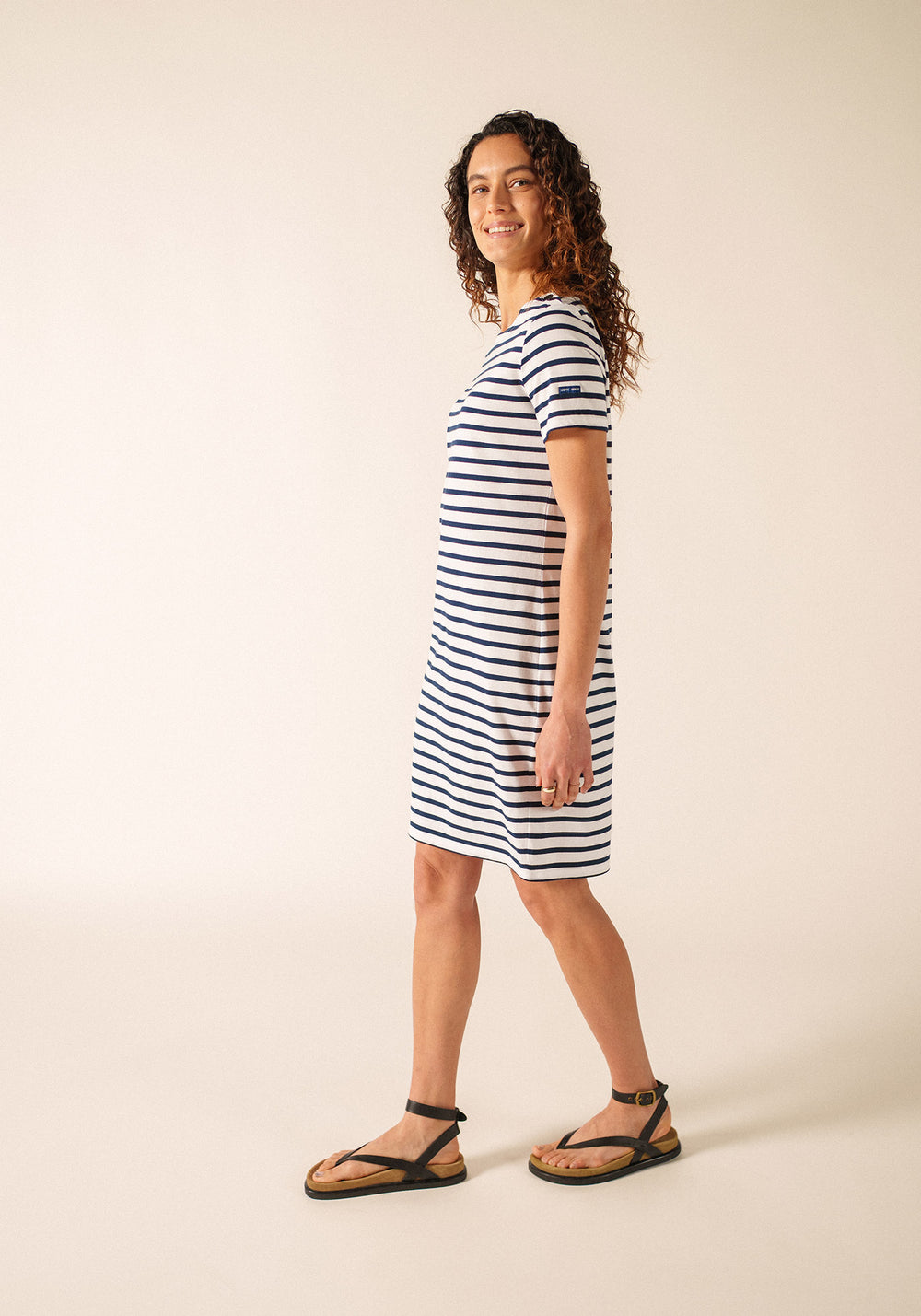 Villefranche dress (NEIGE/MARINE)