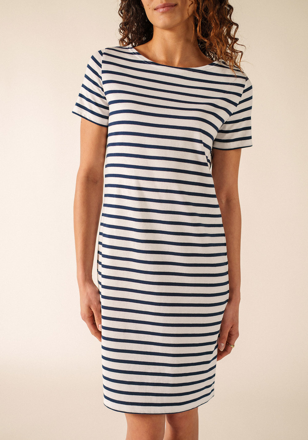 Villefranche dress (NEIGE/MARINE)