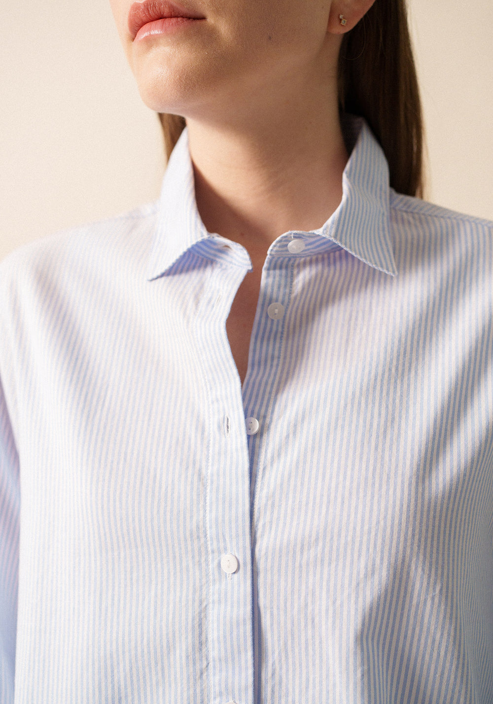 Léna shirt (BLANC/CIEL)