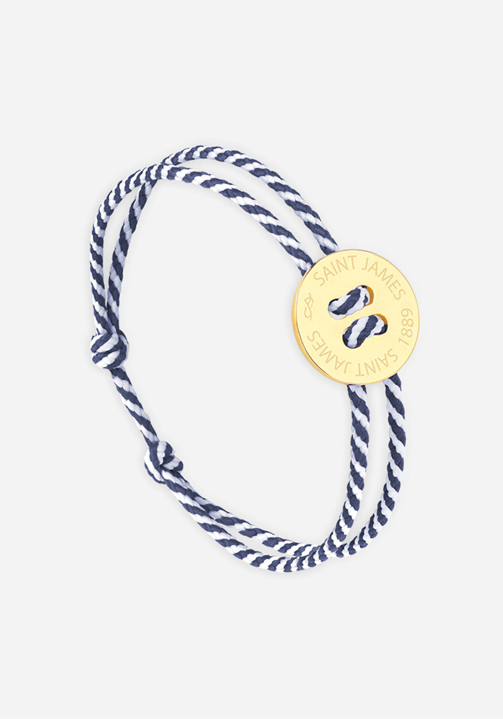 Button bracelt x Le Vent à la Française (OR/RAYE BLANC/MARINE)