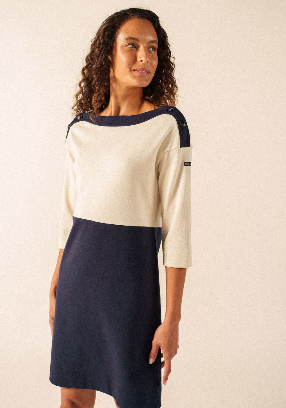 Dali Dress x Isabelle Ballu (NAVY/ECRU)