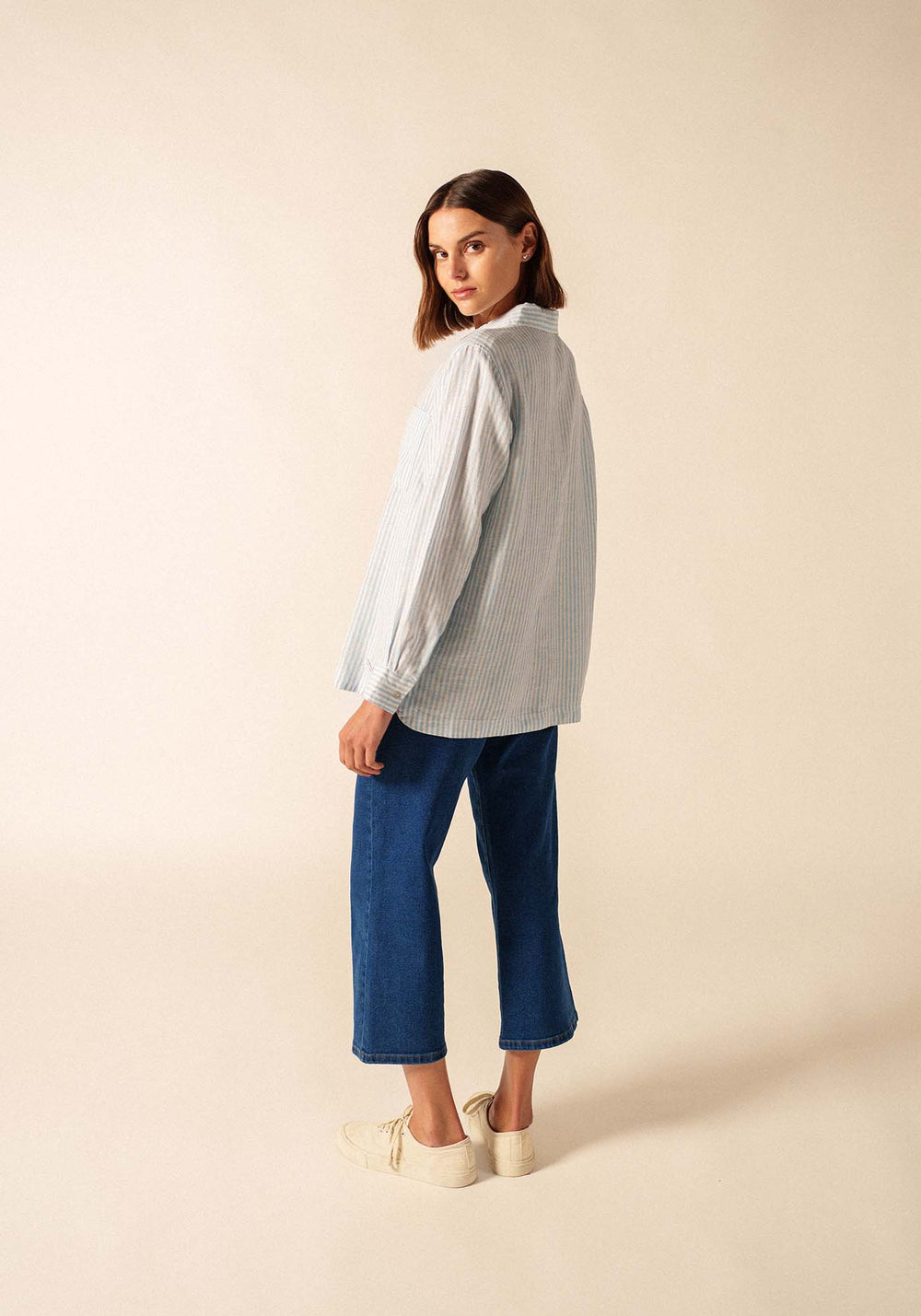 Charline Shirt (BLANC/CIEL)