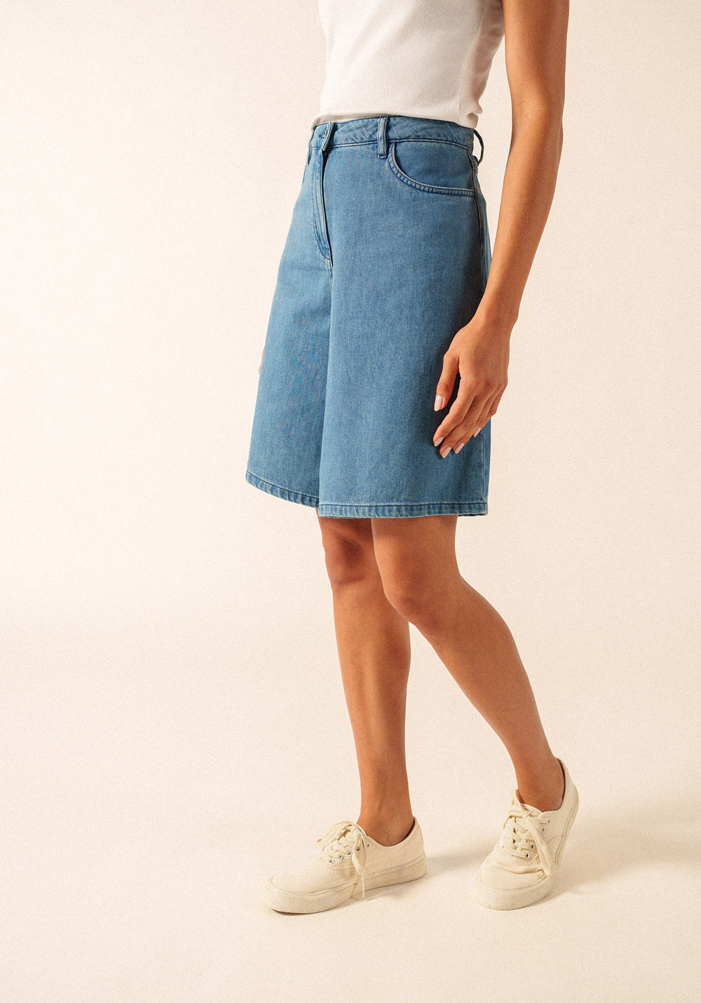 Manon Bermudas Shorts (DENIM)