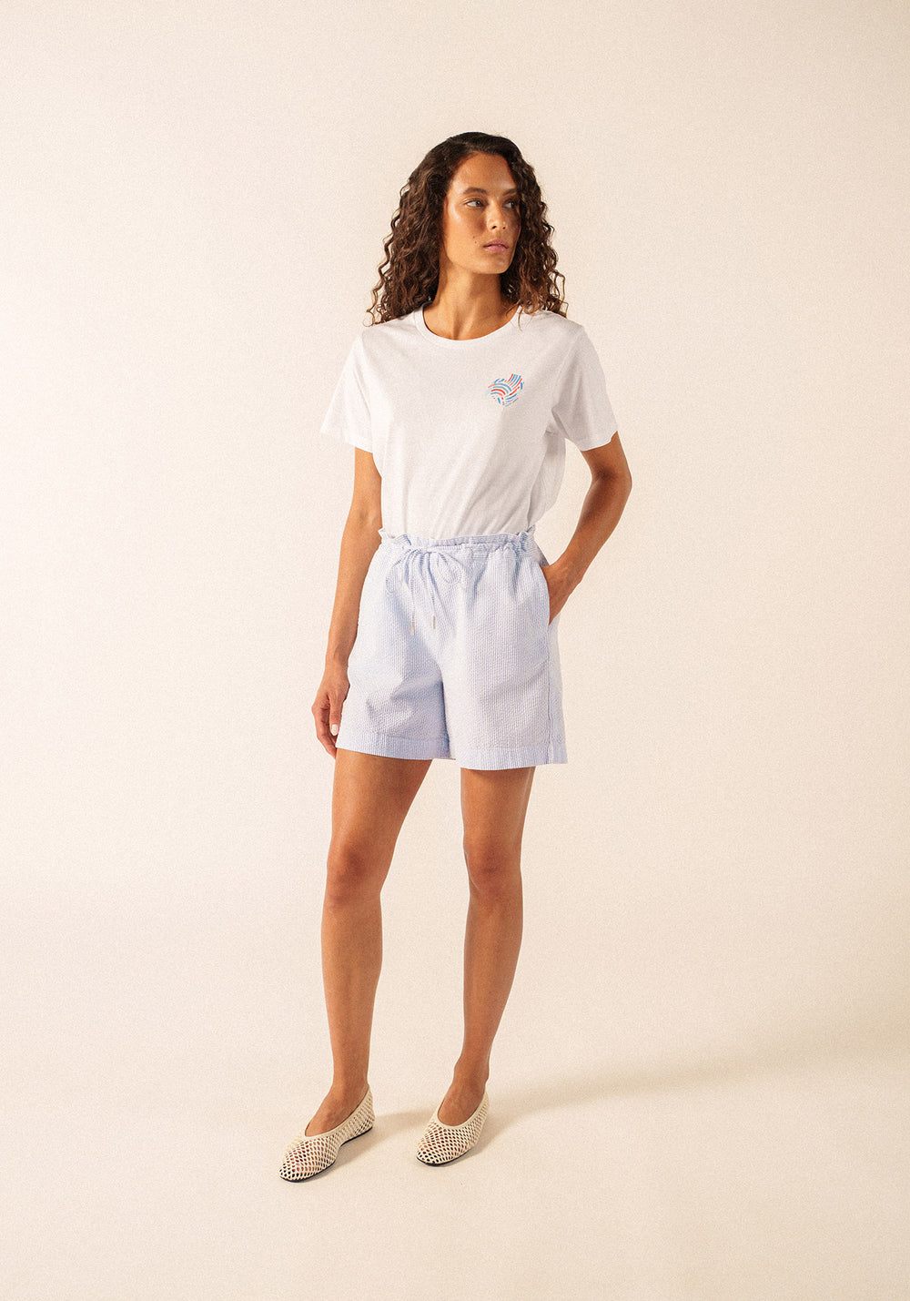 Maggy Shorts (BLANC/BLEU)