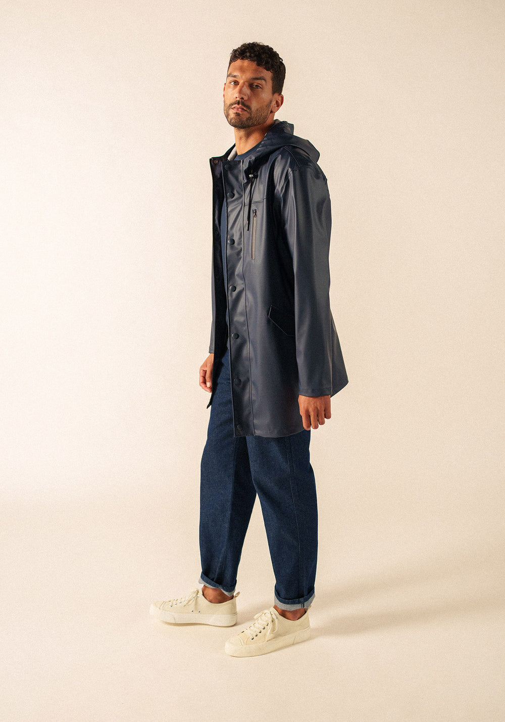 St Hélio Raincoat (NAVY)