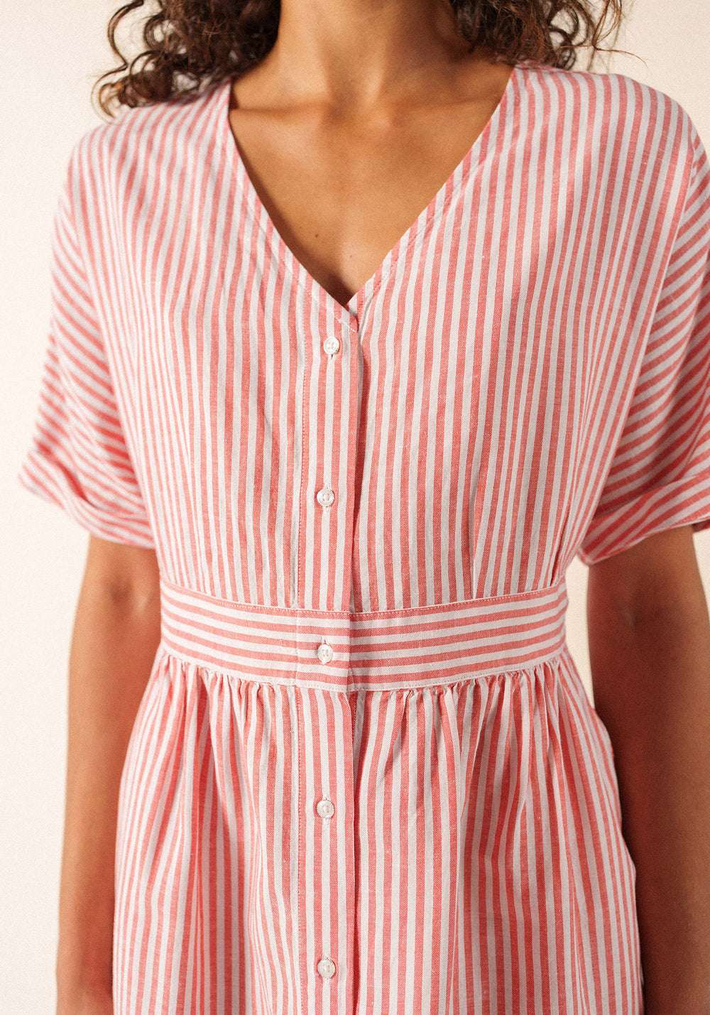 Mathilde Dress (BLANC/PIGMENT)