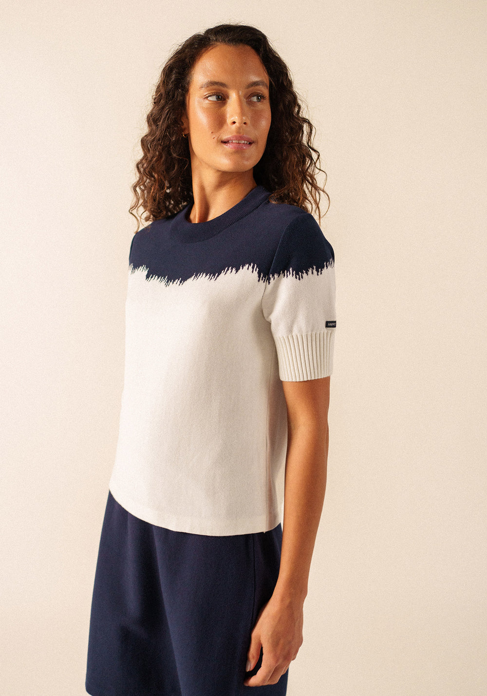 Nicosie Jumper x Isabelle Ballu (ECUME/MARINE)