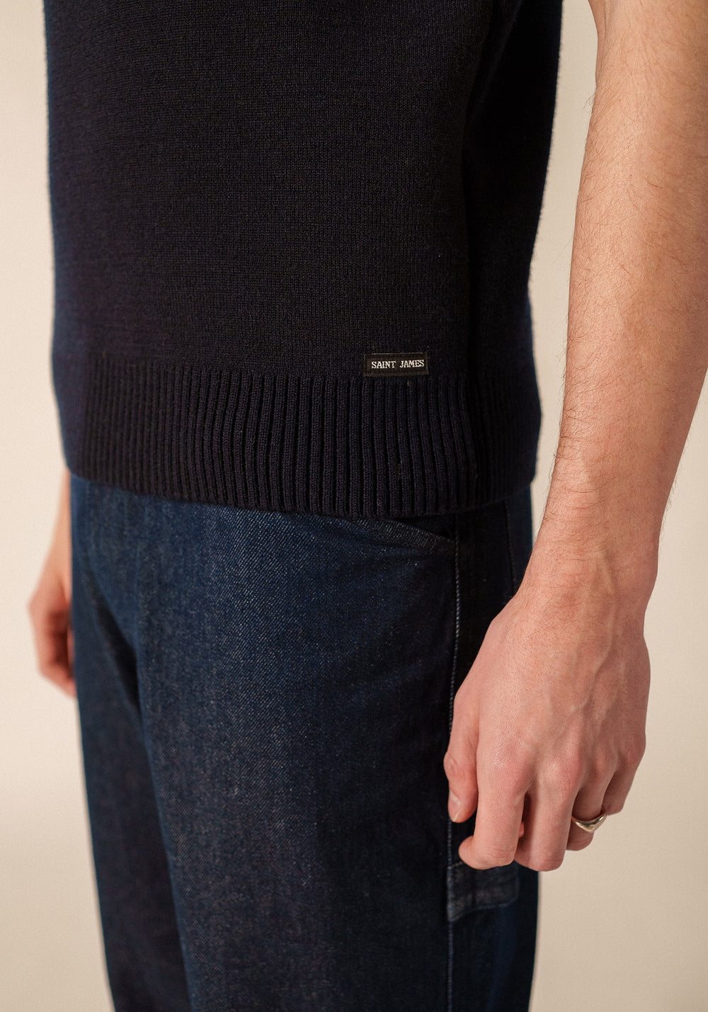 Cancale sleeveless jumper (MARINE)