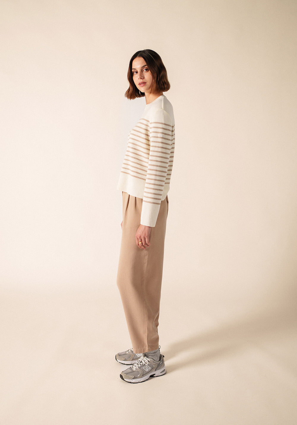 Aulon Jumper (BLANC/BEIGE FONCE)