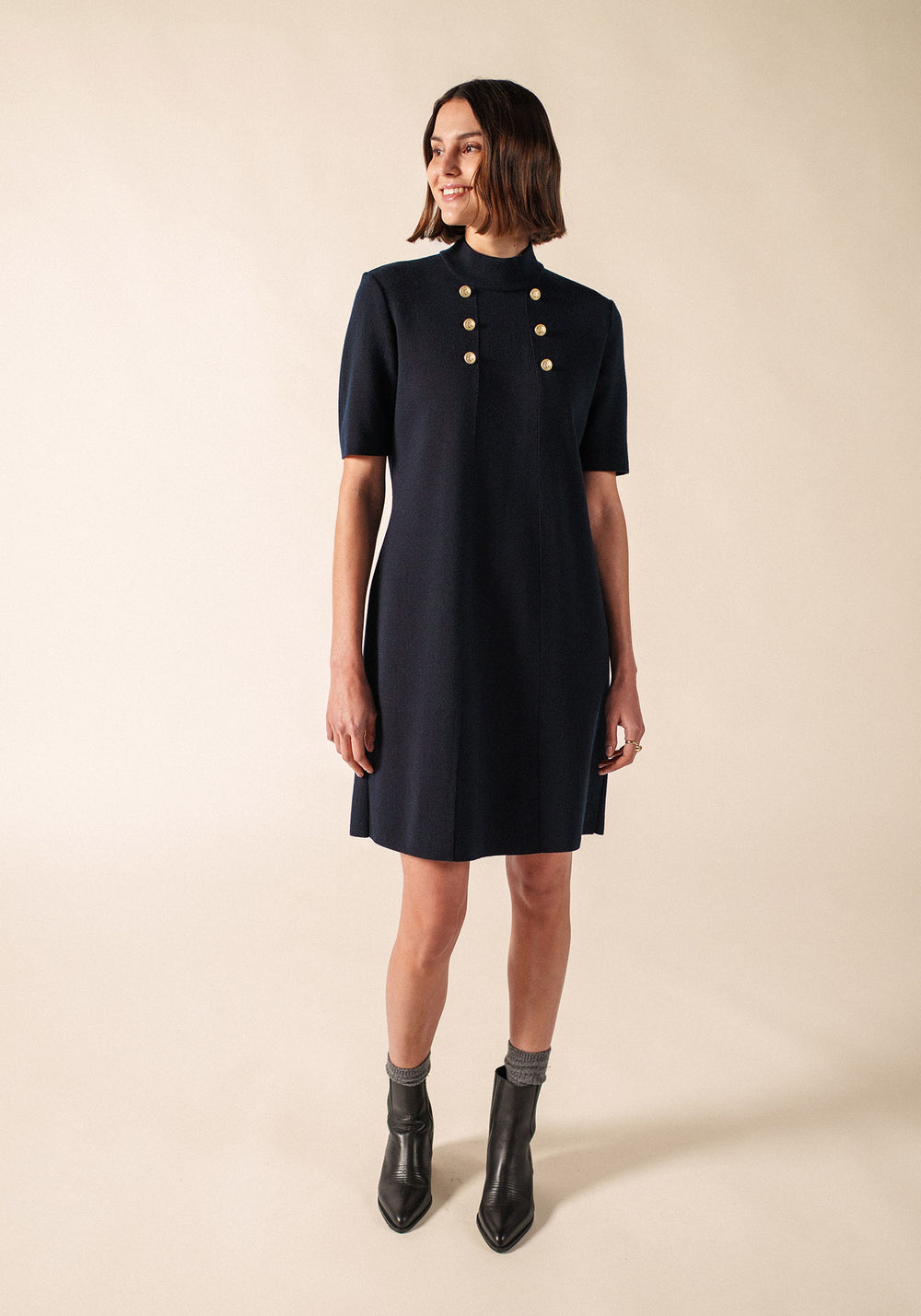 Goélette Dress (NAVY)