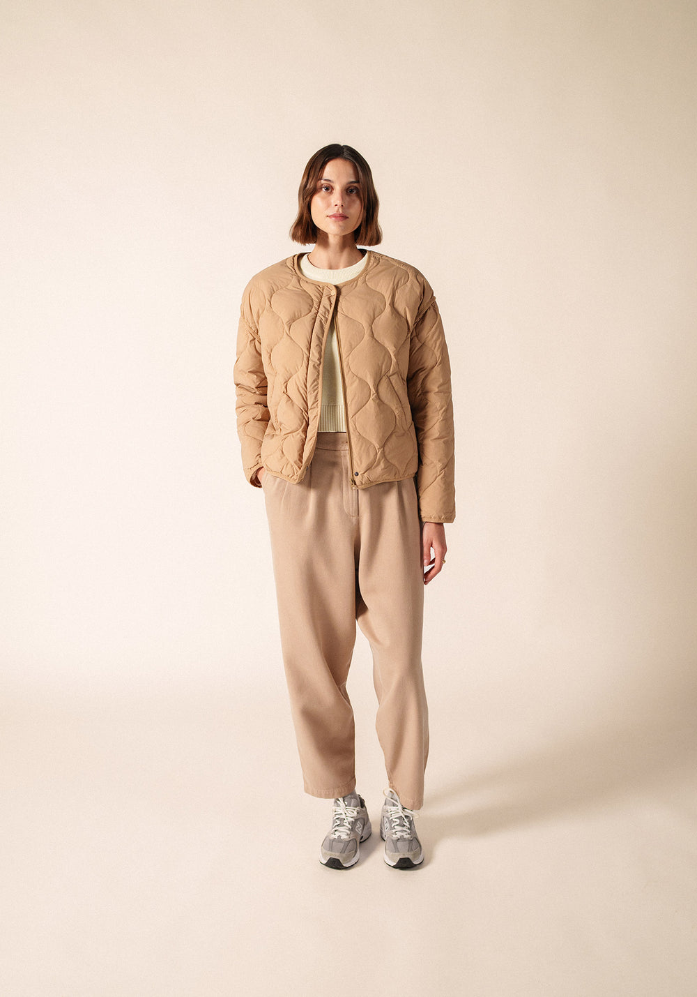 Ste Carole Puffer Jacket (BEIGE FONCE)