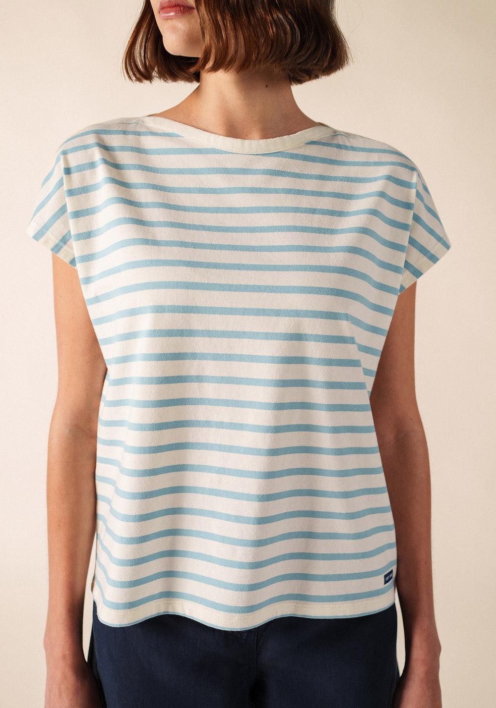 Garance Breton Shirt (ECUME/CELESTE CLAIR)