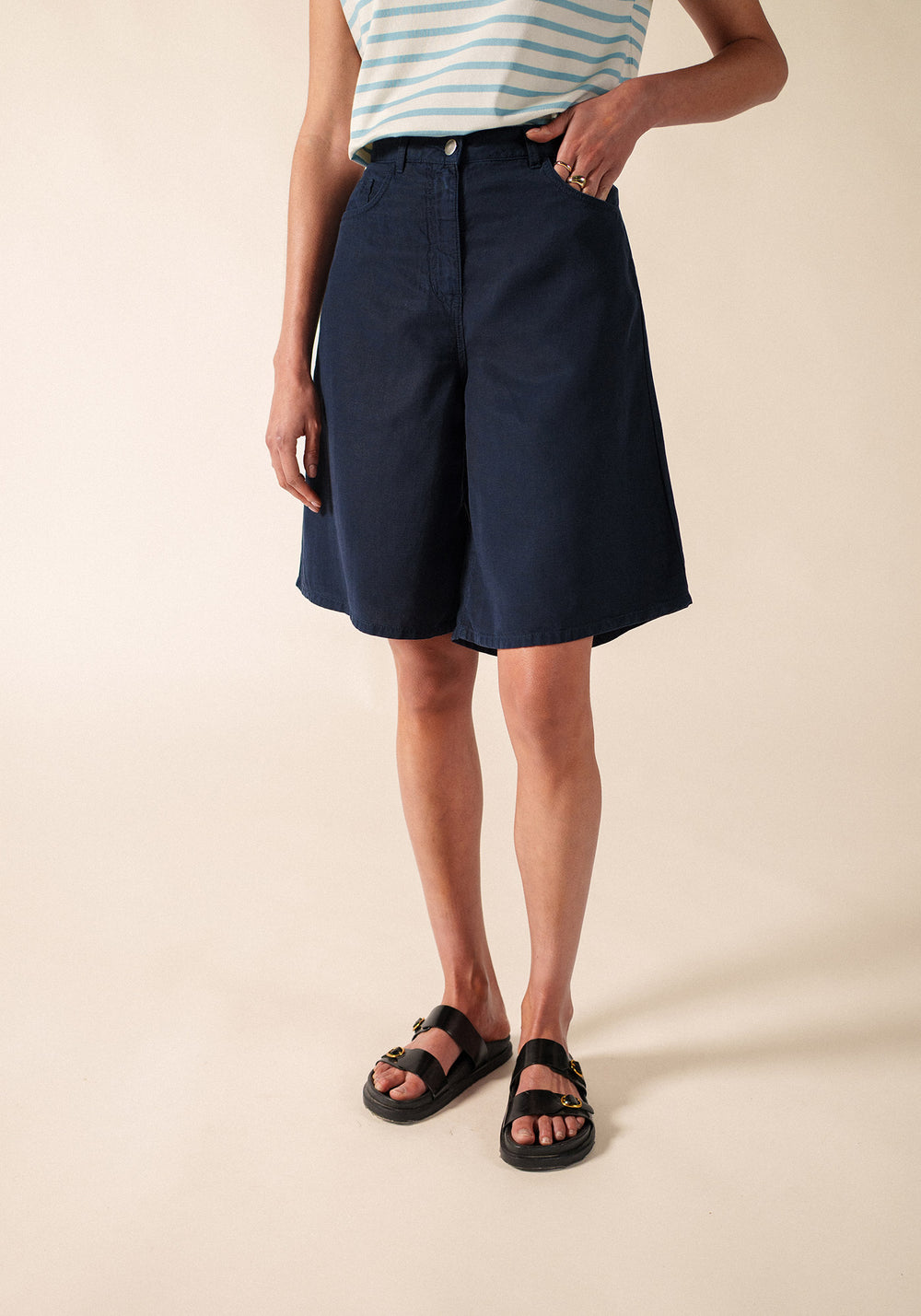 Manon Bermudas Shorts (DENIM)