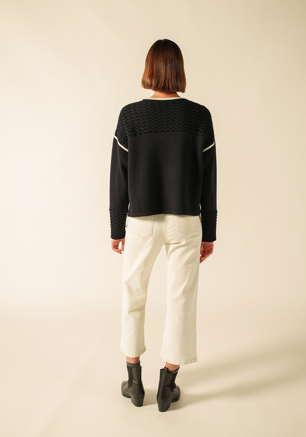 Drift jumper x Isabelle Ballu (NAVY/ECRU)