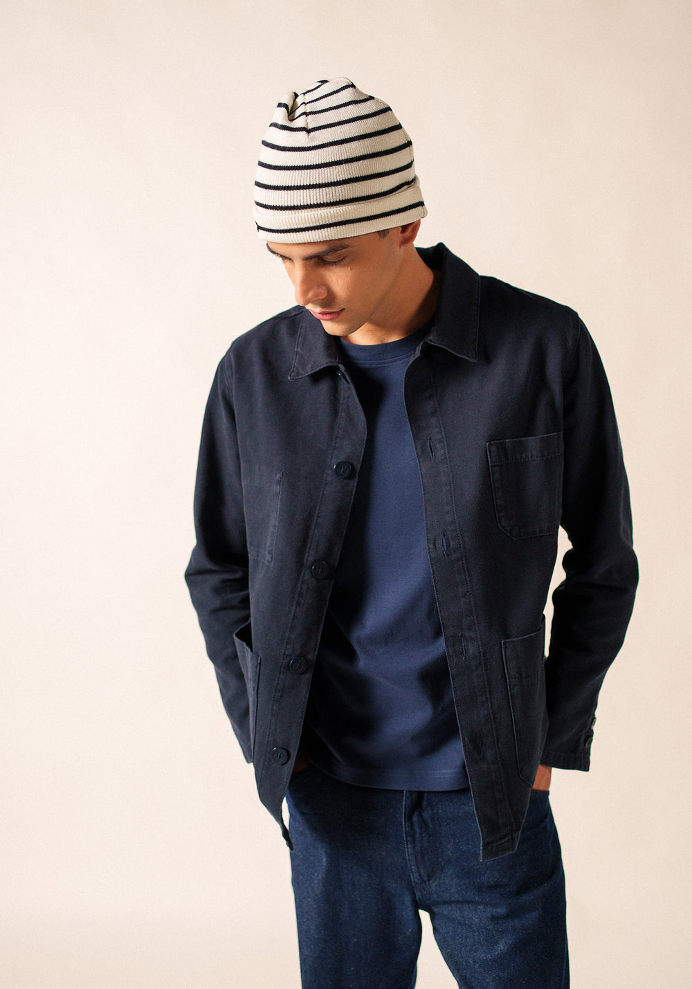 Cartier hat (ECUME/NAVY)