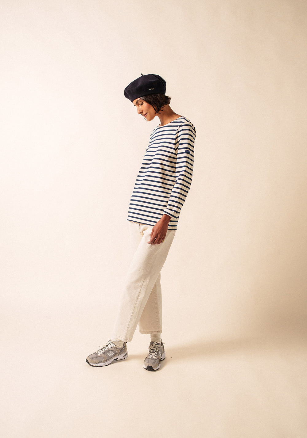 Méridien Breton shirt (ECRU/MARINE)