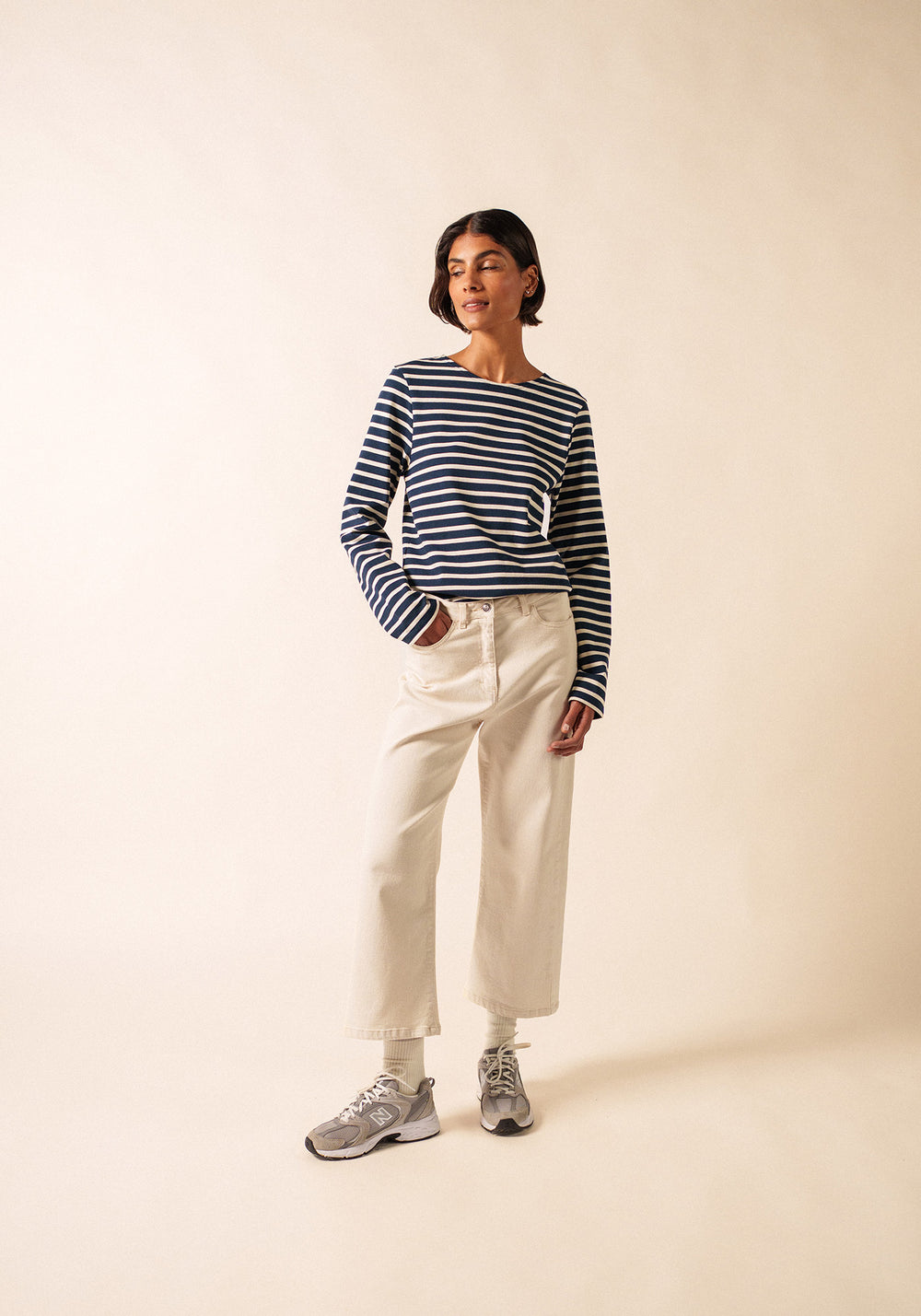 Méridien Breton shirt (MARINE/ECRU)