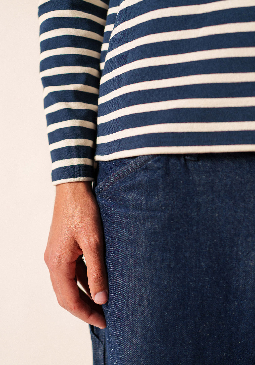 Méridien Breton shirt (MARINE/ECRU)