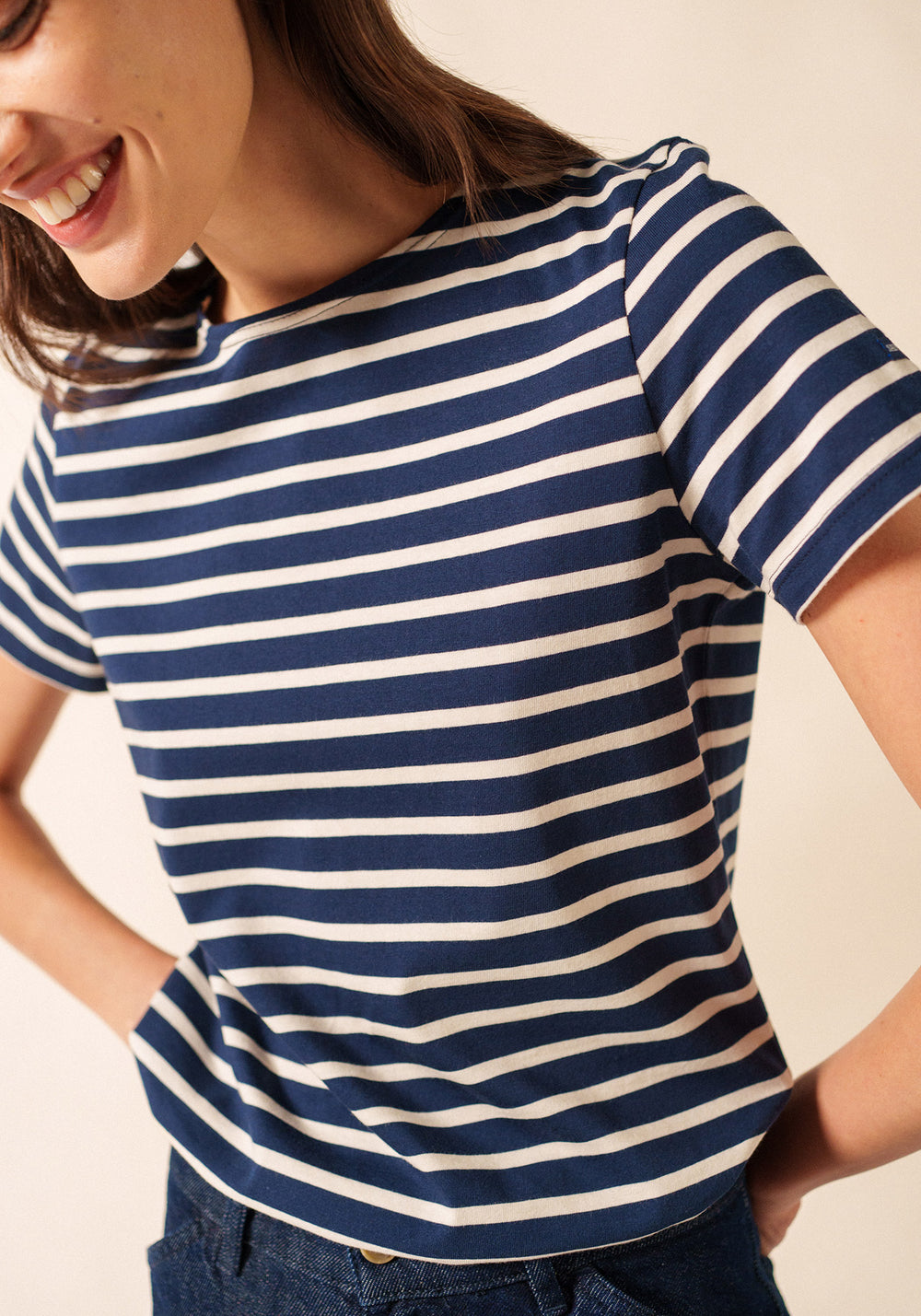 Etrille Breton shirt (MARINE/ECRU)