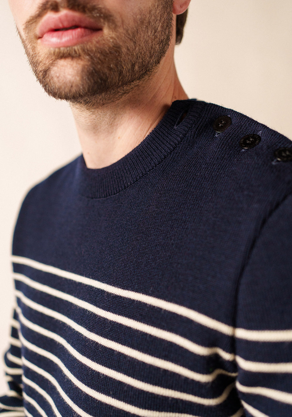 Binic sailor jumper (MARINE/ECRU)
