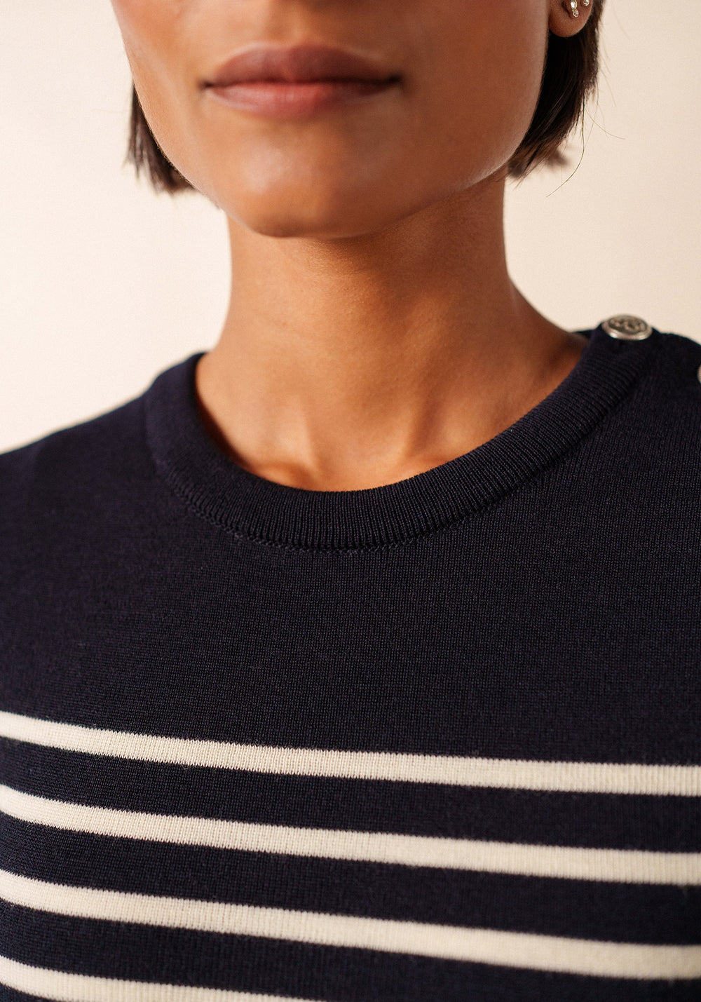 Marée sailor jumper (NAVY/ECUME)