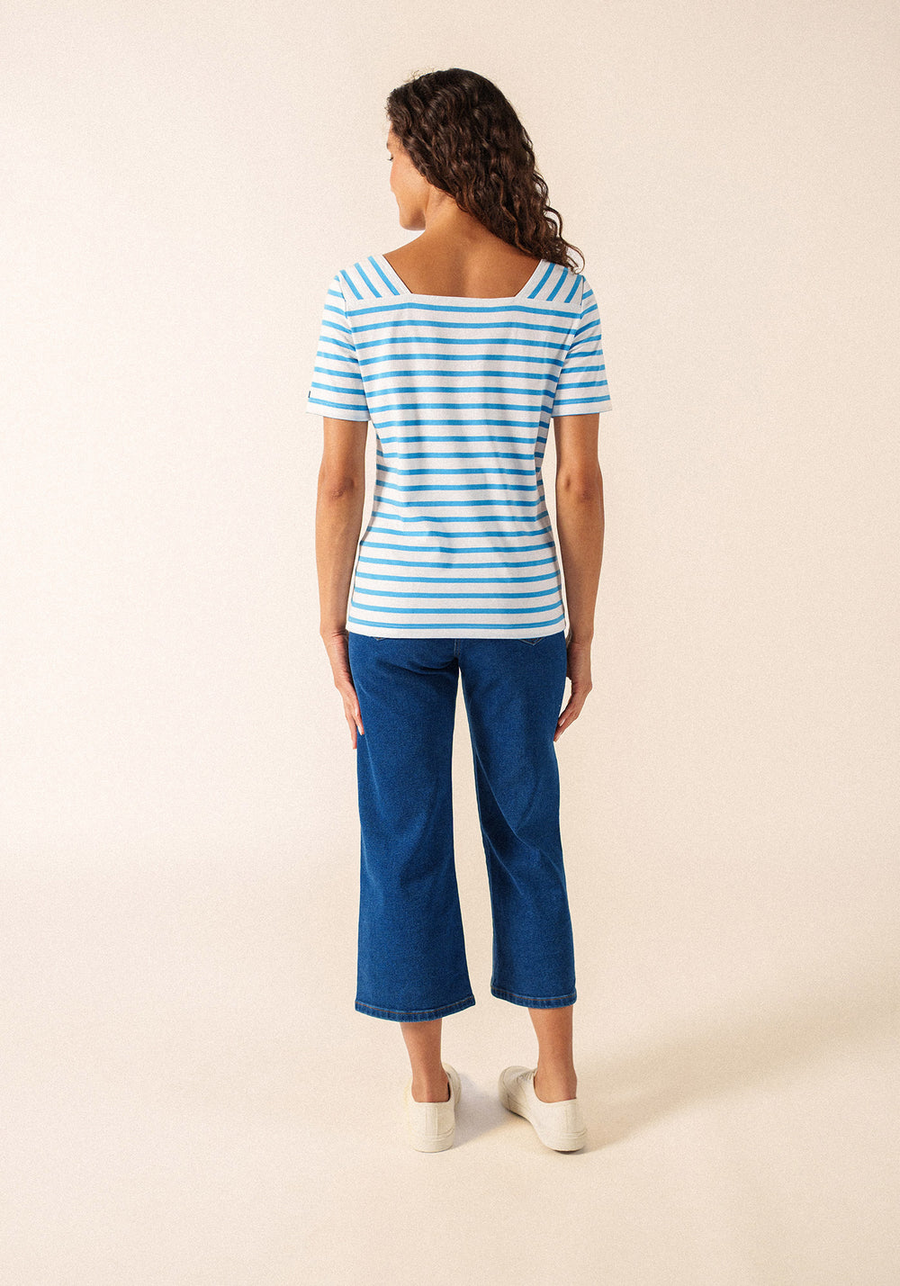 Pléneuf cotton Breton shirt (NEIGE/FLOT)