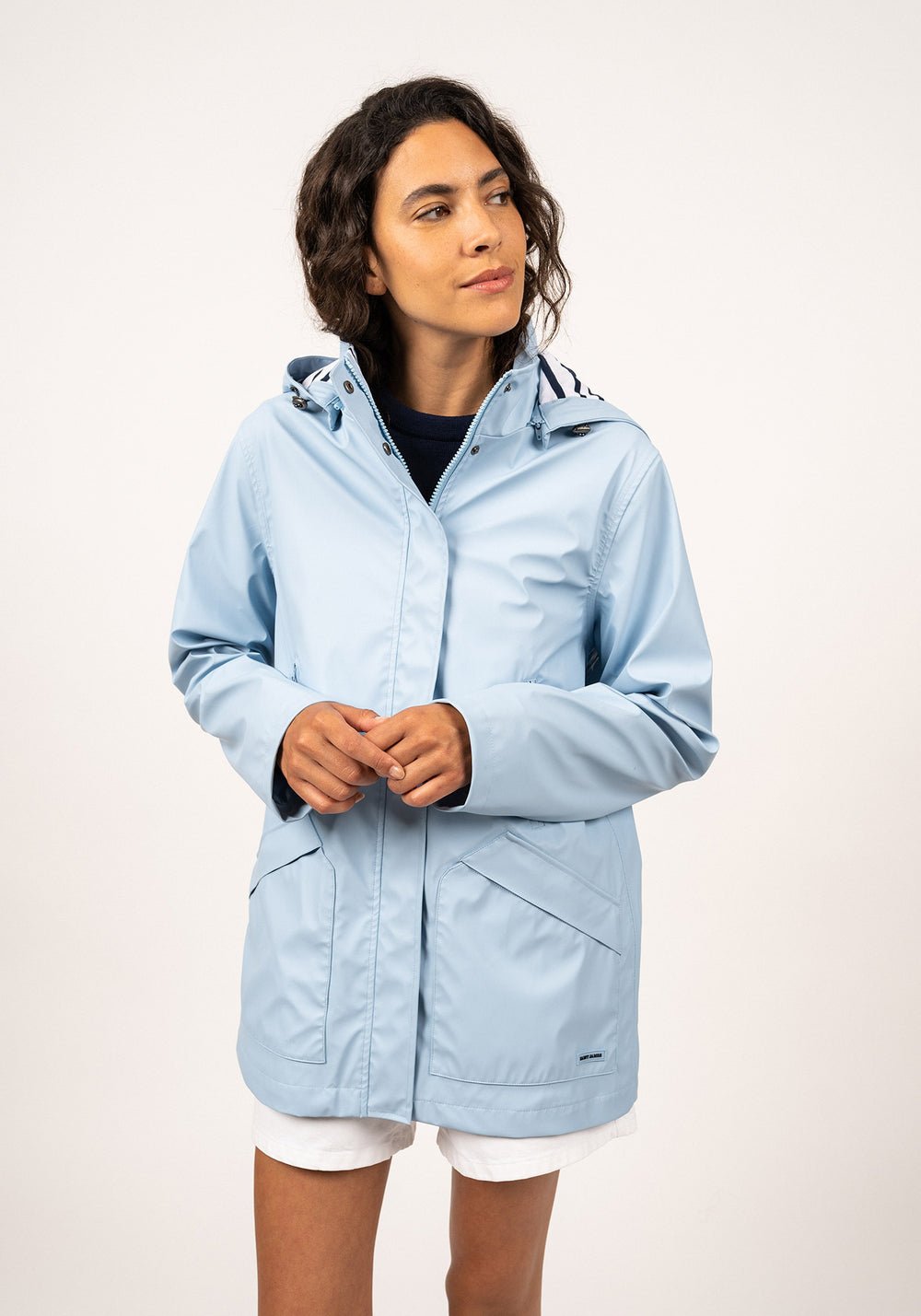 Ste Morgane parka - waterproof, striped jersey lining (CIEL)