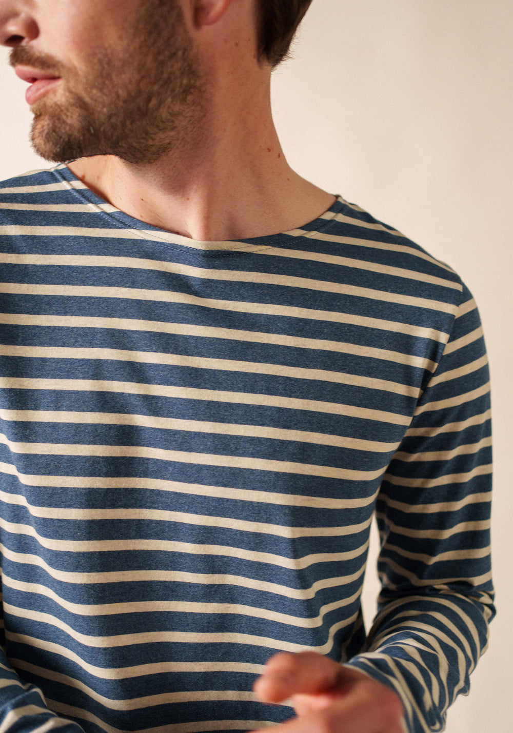 Minquiers Breton shirt (JEAN/CHANVRE)