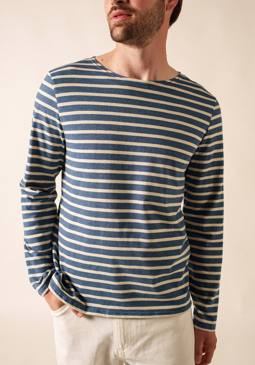 Minquiers Breton shirt (JEAN/CHANVRE)